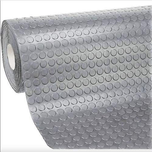 Tappeto gomma grigio pvc - in,
