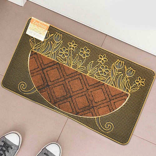 Tappeto zerbino fiori 45x75cm - tappeto,